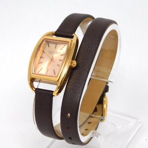 Caravelle by Bulova Women's Watch Rose Gold Brown Leather Wrap Around Strap